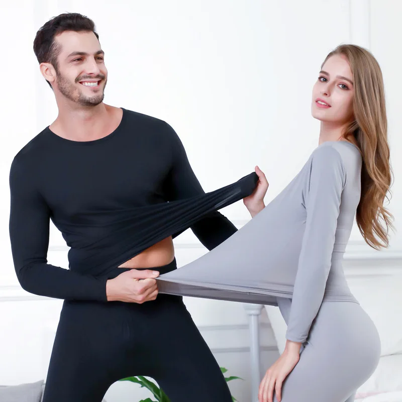 

Solid Color Slim Cotton Comfort Long Johns Clothing Women's Thermal Underwear Set