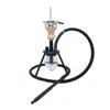 2019 Hot sale new design classical wholesale glass bottle aluminum stem triangle hookah shisha