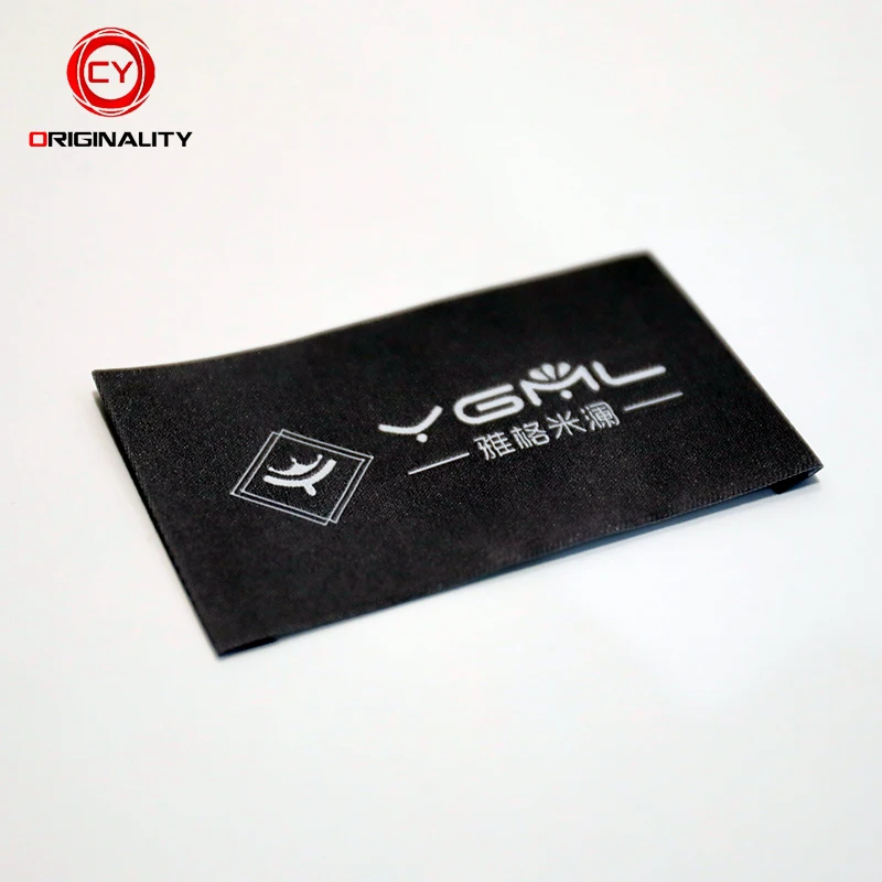 
Wig Label Custom Woven Directly Factory Made Cheap Custom Shirt Roll Woven Tag Maker Private Label 