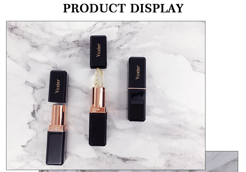 24k Gold Olive Oil Lip Balm Moisturizing Balm Lip Repair Wrinkles Vegan