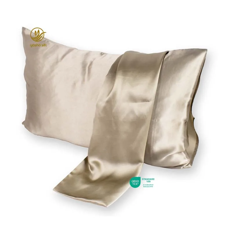 Custom New 100% Mulberry Silk Pillow case Mulberrry Silk Pillowcases 22 Momme Pure Silk Pillowcase With Envelope Gift Box
