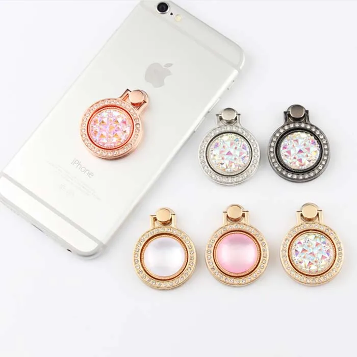 

Rotation Luxury Mobile Finger Ring Holder Kickstand Phone Socket Diamond Decoration