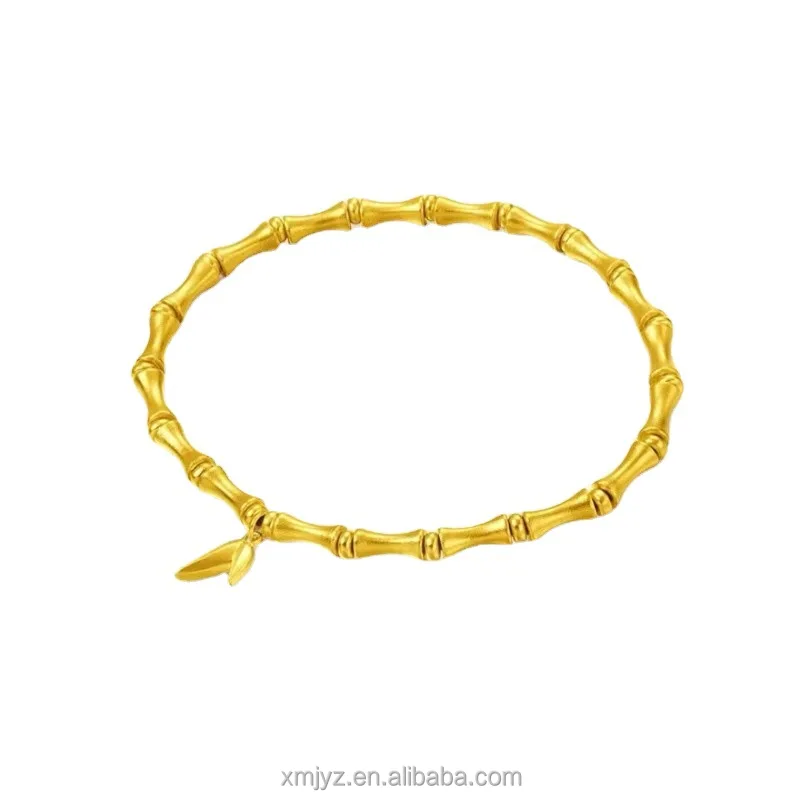 

Certified 5D Cyanide-Free Gold New National Trendy Style Bamboo Bracelet Pure Gold 999 Section GAOSHENG Bracelet