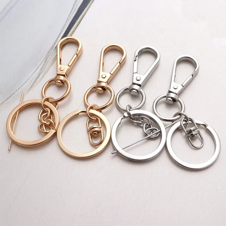 

Wholesale Color Plating Swivel Lobster Claw Clasp Key Ring Lobster Keychain Buckle Silver Lobster Clasp Hook