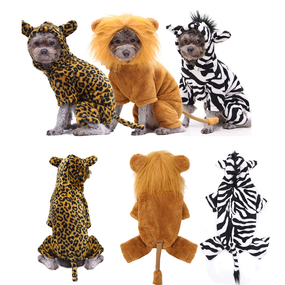 

Dog costume pet Halloween costume big small dog winter warm clothes New Year dog clothes
