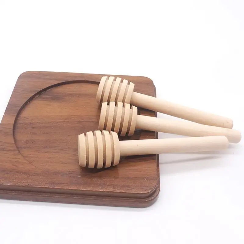 

2021 hot sale Wooden Honey Dipper Honey Stirrer Wooden Coffee Spoons