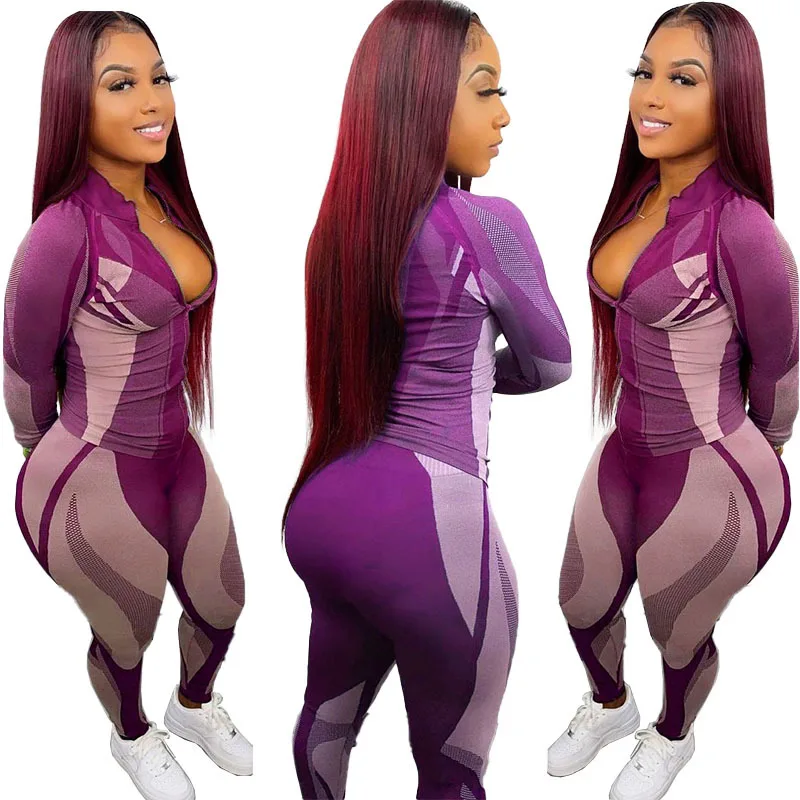 

Women Autumn Fall Winter Two Piece Hoodie Two Piece Set Long Sleeve Women Tracksuit Sweatsuit Two Piece Pants Set