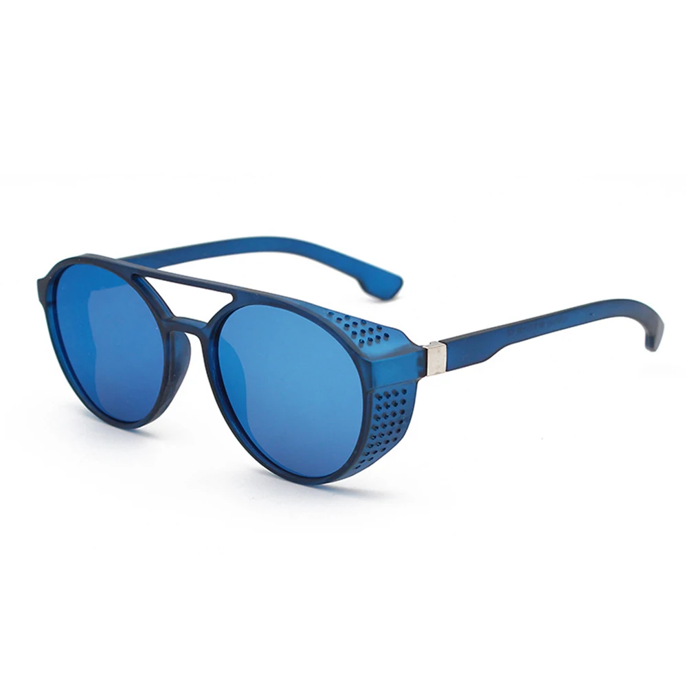 

FunFishing Hot Salling Vintage Men Punk Retro Round Polarized Sun Glasses, 5 colors