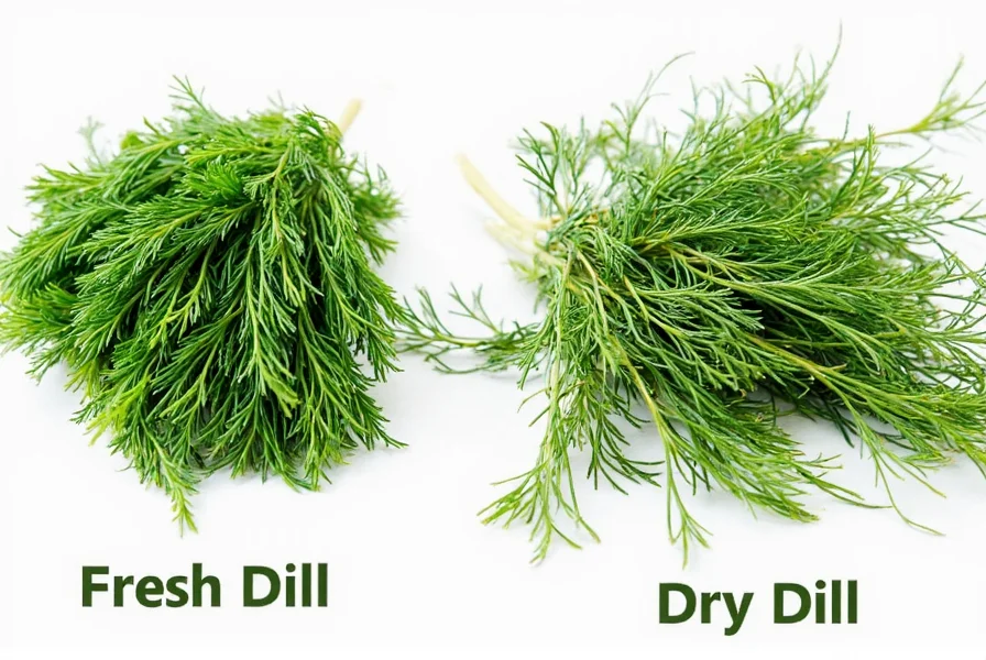 Fresh dill at market stall