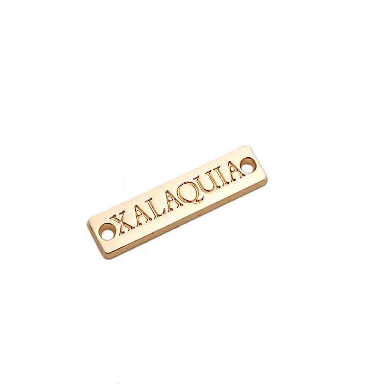 

Wholesale clothing logo metal tag custom hat metal label plate