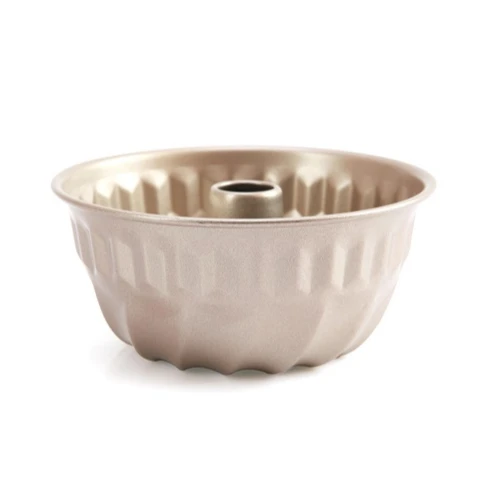 4" non-stick champagne gold carbon steel bakeware Bundt Pan