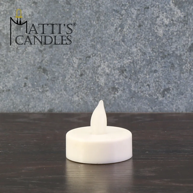 Matti's Cheap battery operated mini flameless plastic tea light candle led with flicker