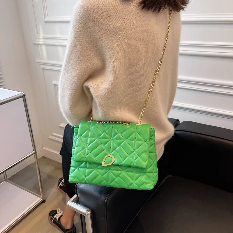 

hot women chain PU Leather Handbag shoulder bags rivet ladies purse