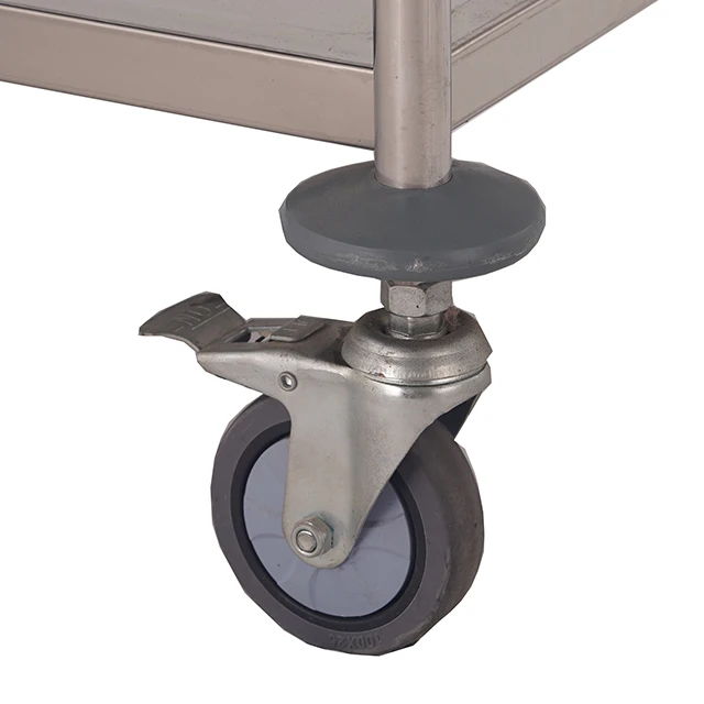 
Detachable Stainless Steel Hotel Room Guest Supplies Service Serving Trolley Cart 