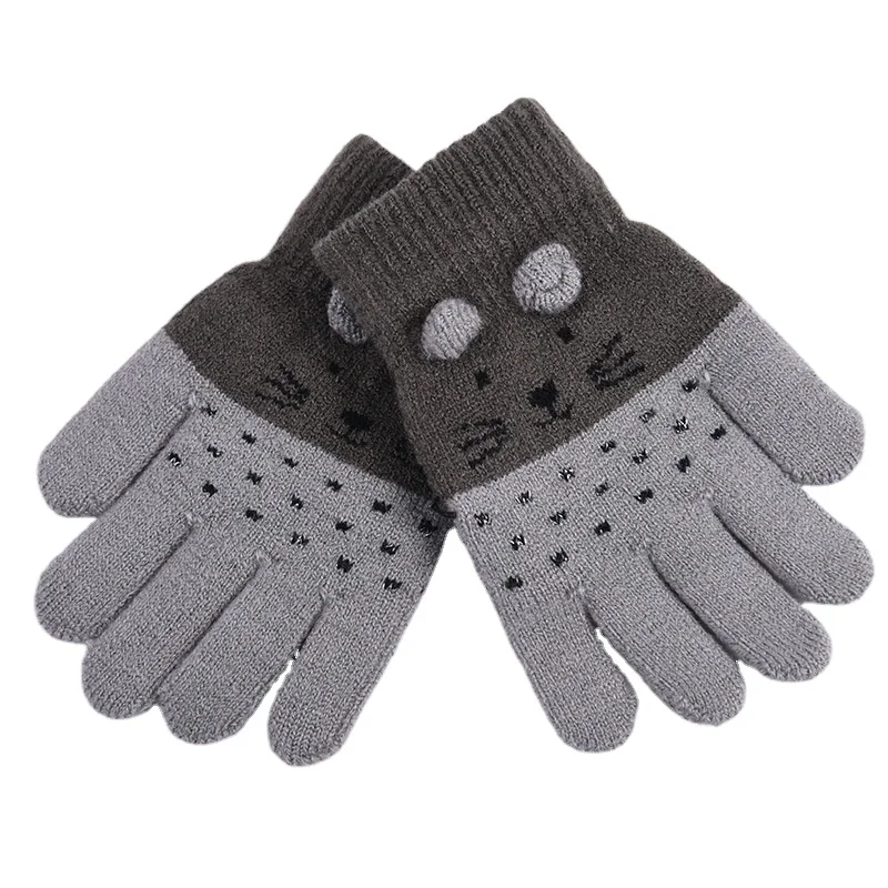 
Cute Baby Thickened And Velvet Mittens For Autumn And Winter 