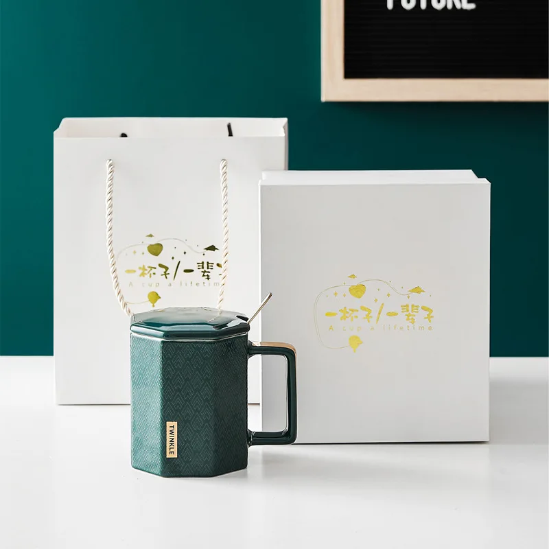 

Wholesale 350ml Popular promotion gift top grade ceramic mugs