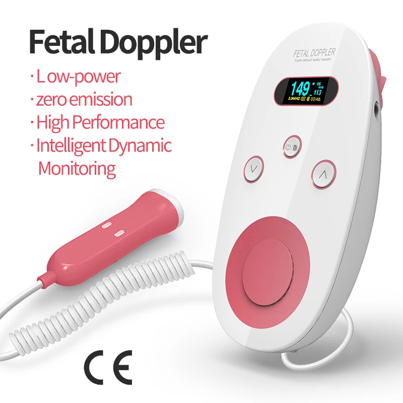 セリウムによって証明される工場直接卸売価格の胎児のドップラー超音波の赤ん坊の中心の探知器の格好良い胎児の心臓モニター