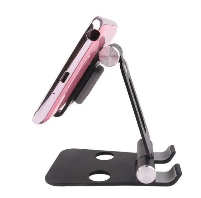 

Aluminum cell phone desk stand holder REK6u portable aluminum metal desk adjustable tablet mobile phone stand holder for gifts