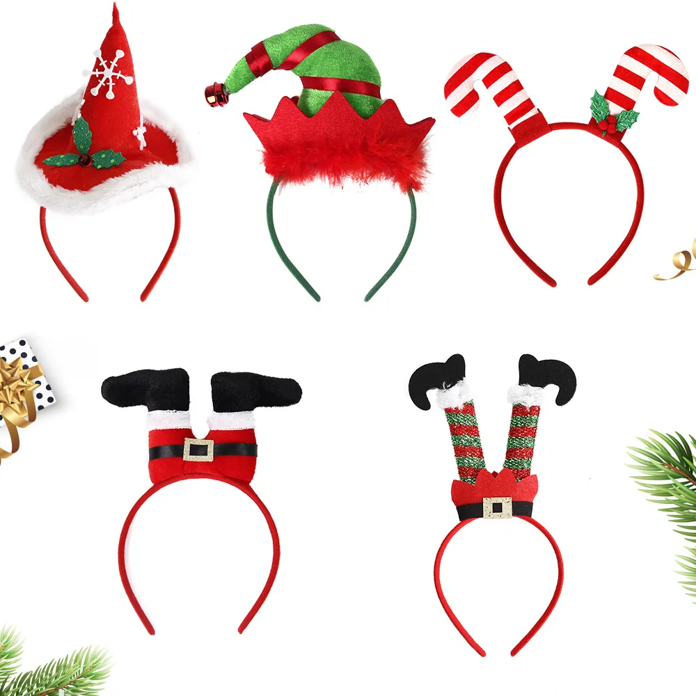 

Christmas Gift Headband Hair Accessories Party Decorations 3D Cartoon Hairpins For Adults And Children