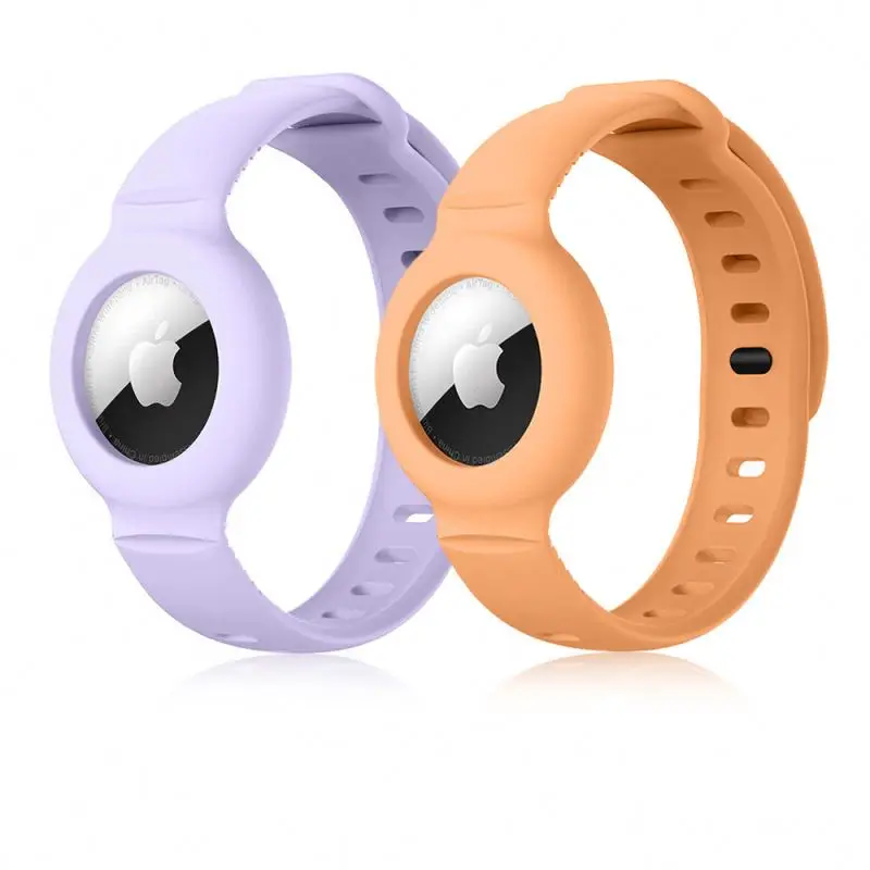 

Newest 2021 silicone protective sleeve for airtag case airtag for dog silicone air tag case soft silicone airtag protective case