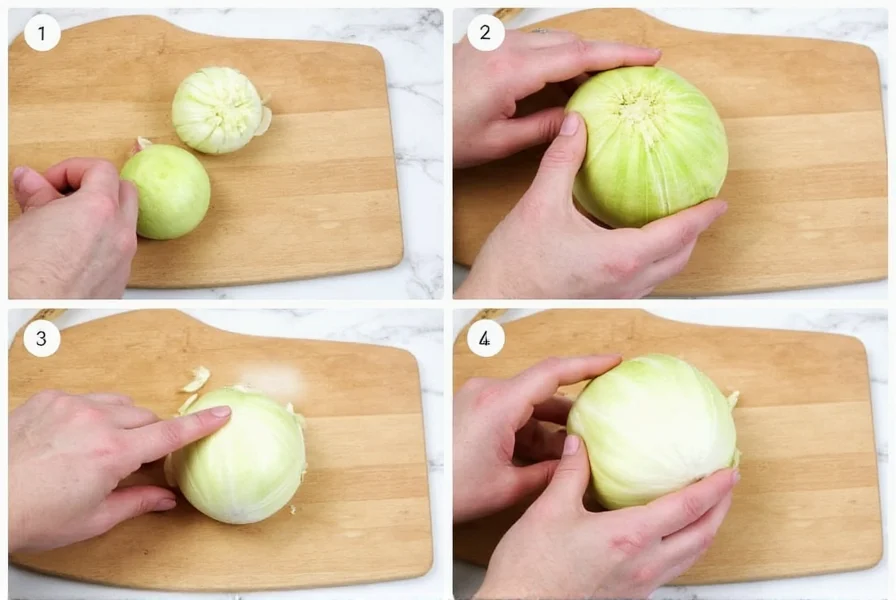 Step-by-step visual guide showing how to trim and slice fennel bulb