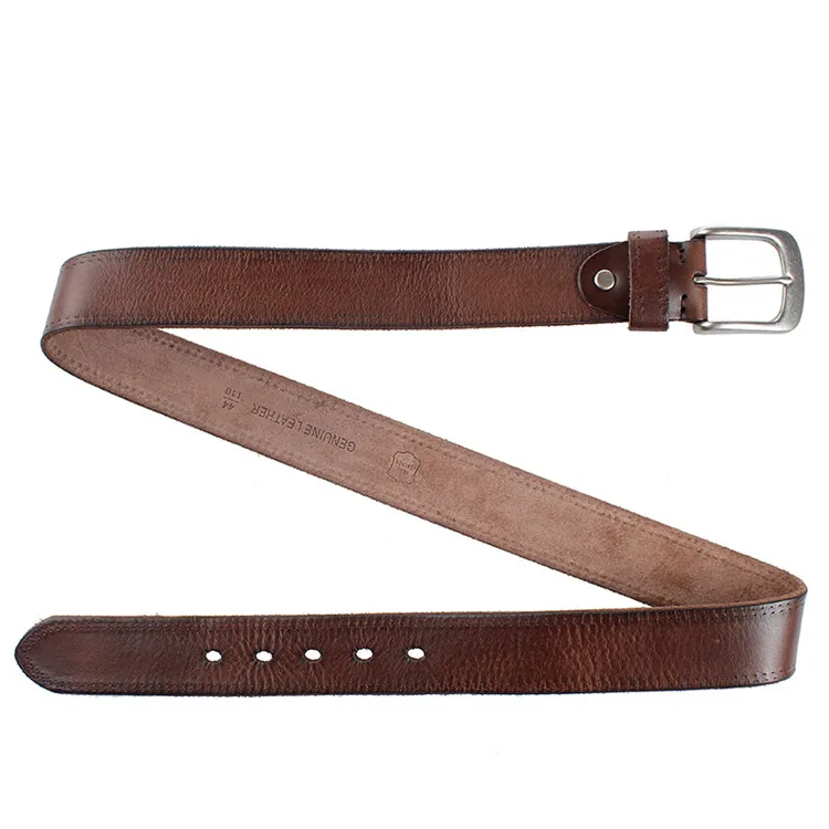 Igm New Top Grain Genuine Leather Pure Cowhide Man Classic Buckle Belts