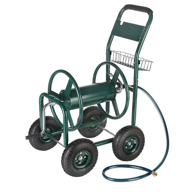 

Portable Wheeled Garden Lawn Water Irrigation Sprayer Hose Reel Storage Cart