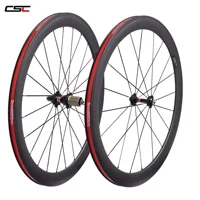 

CSC Carbon Bike Wheel Toray T800 25mm Width U Shape 50mm Clincher Carbon Fiber Bicycle Wheelset