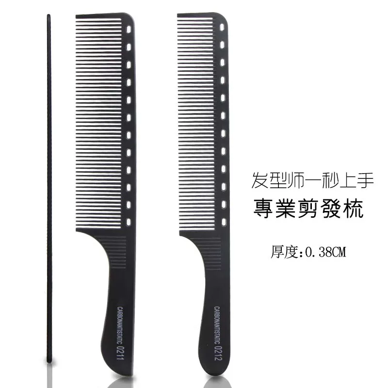 

Masterlee Brand Wholesale Anti-static Salon Carbon Fiber Cutting Comb detangling comb for Salon barber, Picture