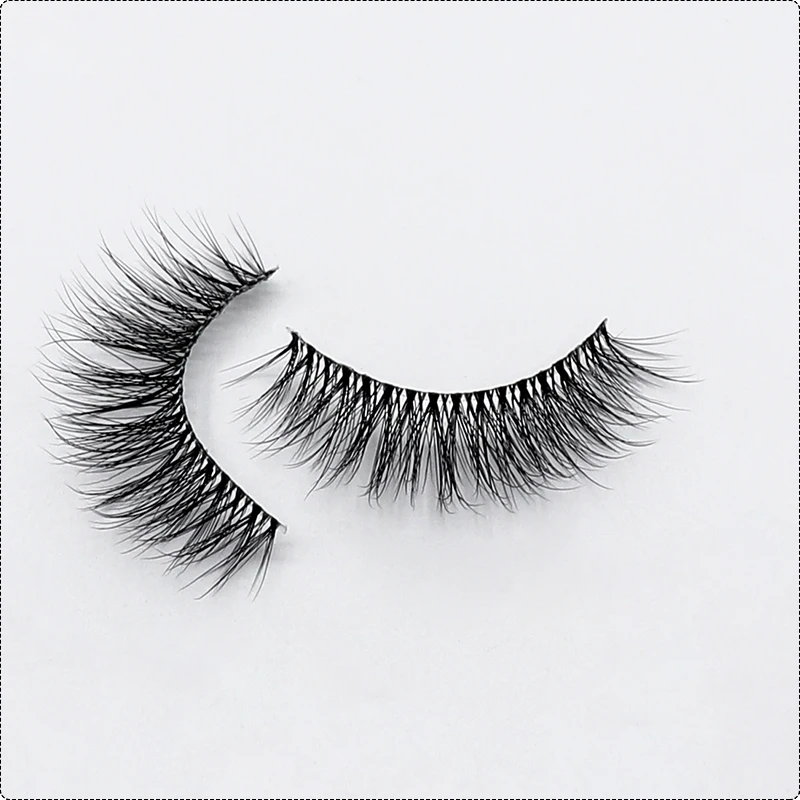 

Glue For False Eyelashes Fast Fanning Silk Lashes Handmade Lash Effect Mascara Short Faux Mink Full Strip 15 Mm, Black