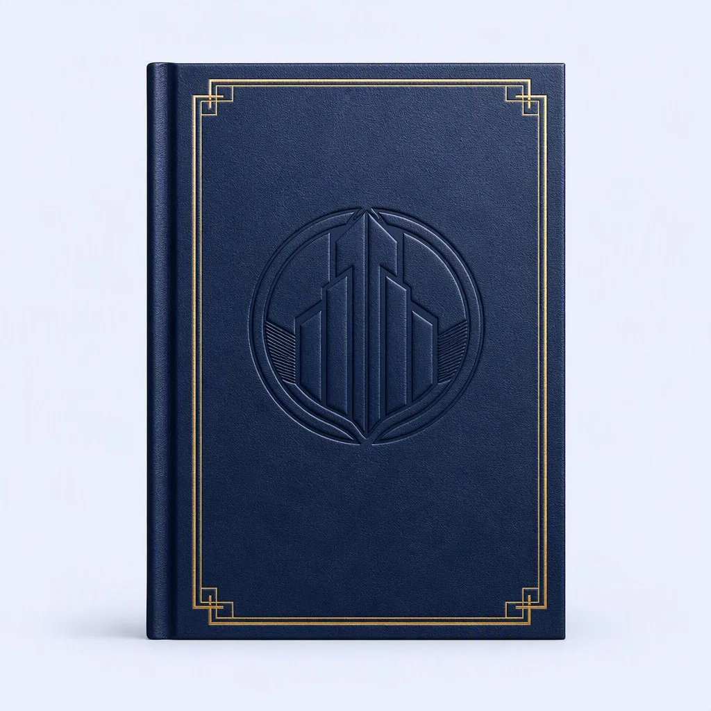 Corporate Milestone Notebook - Architectural Front Cover