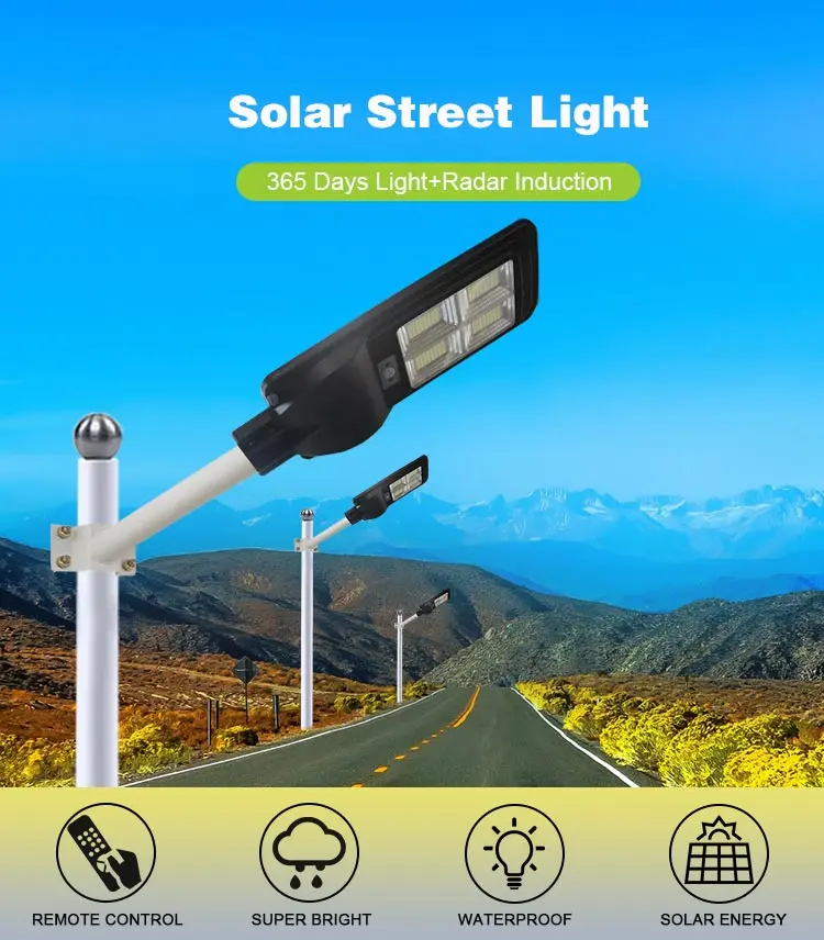 solar street light with camera outdoor