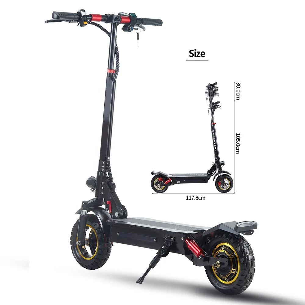 

Wholesale best foldable 48v 1000w 10 inch two fat tires electric scooter off road eu warehouse for adult