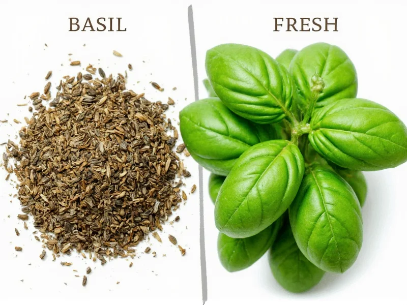 dried basil versus fresh basil