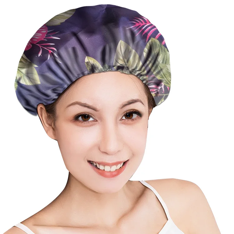 
best selling product amazon top seller 2020 Customized satin durable hair cap shower cap custom 