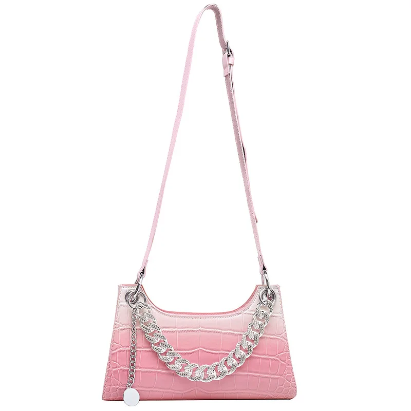 

2021 bag woman handbag Stone chain bag 2021 new fashion messenger single shoulder armpit bag