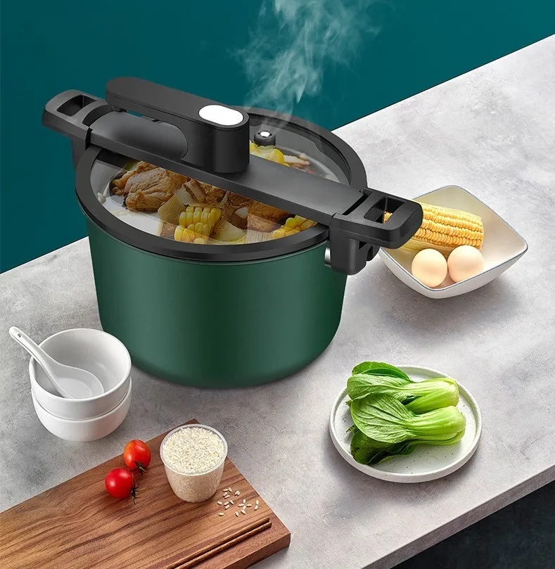

2021 New Product Micro Pressure Cooker Soup Pot Stew Pot Pressure Cooker with Handle Die-cast Iron Cast Iron and Aluminum Alloy