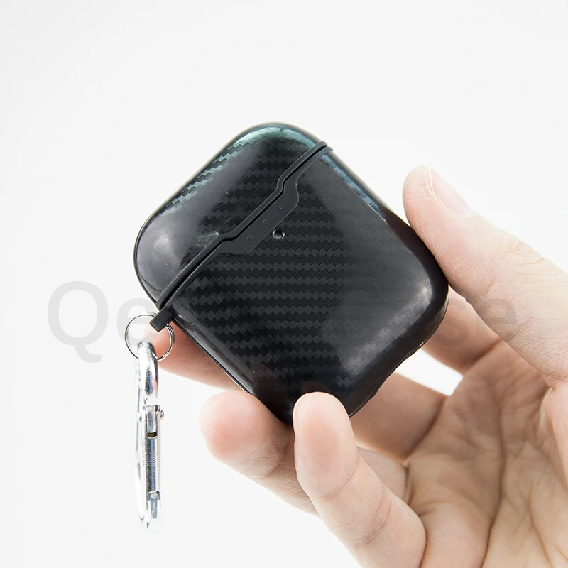 

Luxury Earphone Case for Airpods 2 Carbon Fiber Cover, for Airpods Pro Case Carbon Fiber