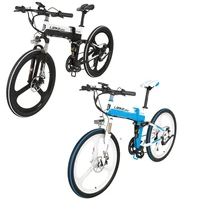 

European level quality Lankeleisi 26 inch 400W motor Electric Mountain Bike foldable with 10AH L G Battery from factory