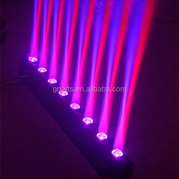 8 eyes red laser and 8 head LED amber moving head beam laser light  for club bar, 512dmx control bar light