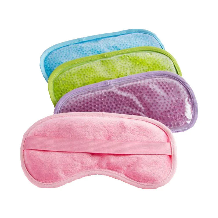 

Reusable Freeze Ice Eye Mask Custom sleep mask Cooling Patch Hot Cold Gel Beads Eye Mask