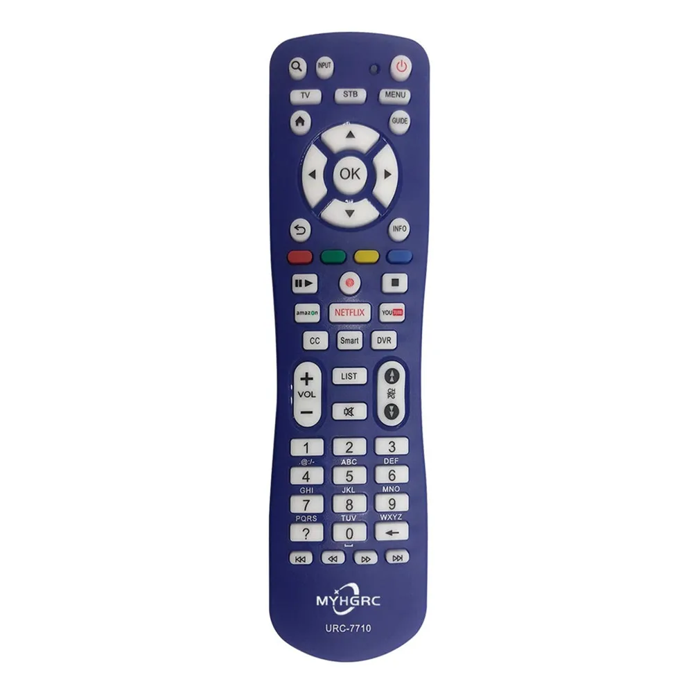 

TV STB 2 IN 1 universal remote control for LG SAMSUNG SONY TOSHIBA SHARP PHILIP JVC TCL VIZIO PANASONIC Smart TVs, Black/purple/rose red/blue