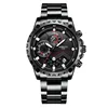 Luxury Classic Skeleton Large Face Stainless Steel Watch with Link Bracelet,Dress Waterproof