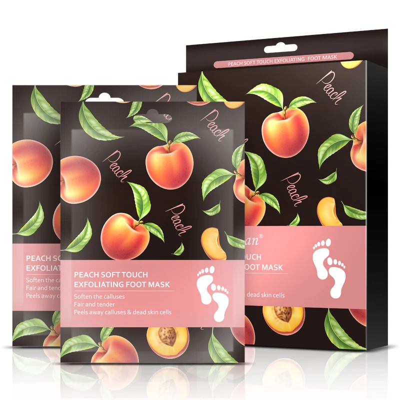 

Factory customized peach foot mask feet footmask moisturizing moisturizing OEM foot mask