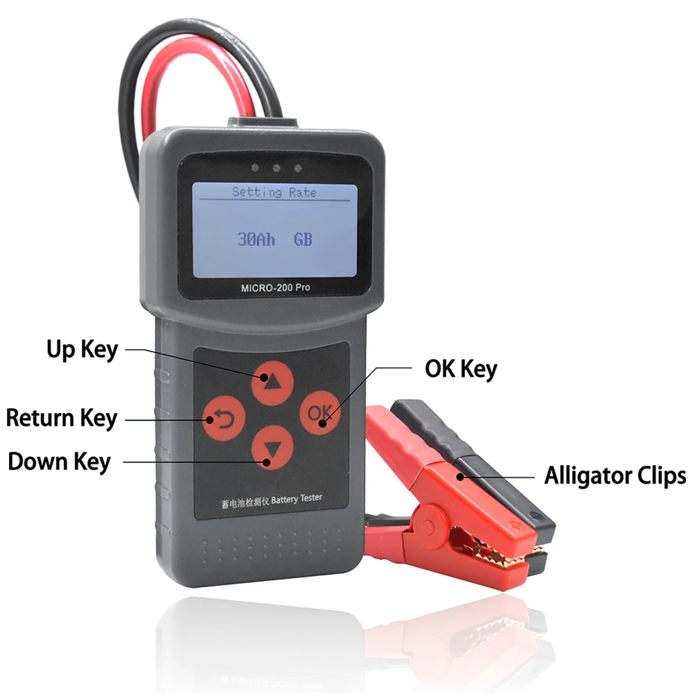 
Digital MICRO 200 Pro 12v car motorcycle battery test 12v 24v battery system tester  (62344932202)