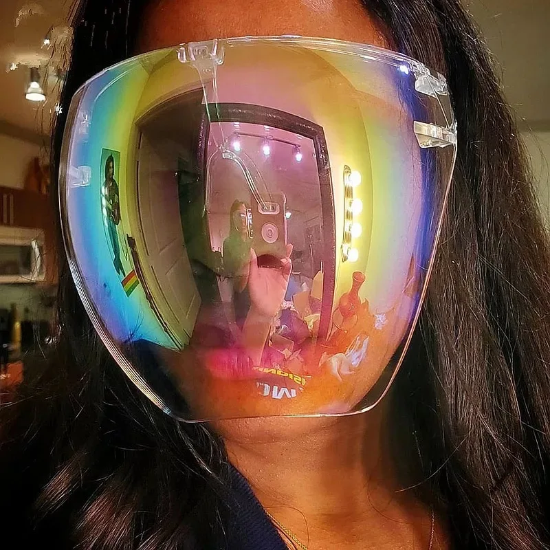 

Customized Anti Fog Anti Glare Sports Oversized Face Sunshade Glasses