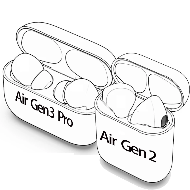 

High Quality With Logo Box 1:1 Noise Cancel GPS Air2 GEN 3 ANC Rename Wireless TWS Ap3 Ap2 Air 2 3 Pro Pods Earbuds Earphones, White