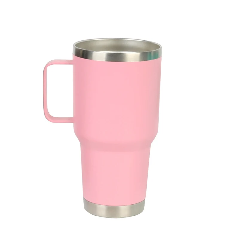 

Wholesale Popular 20OZ 30OZ Double Wall Stainless Steel Insulated Water Bottle Tumbler Mug Cup With Handle