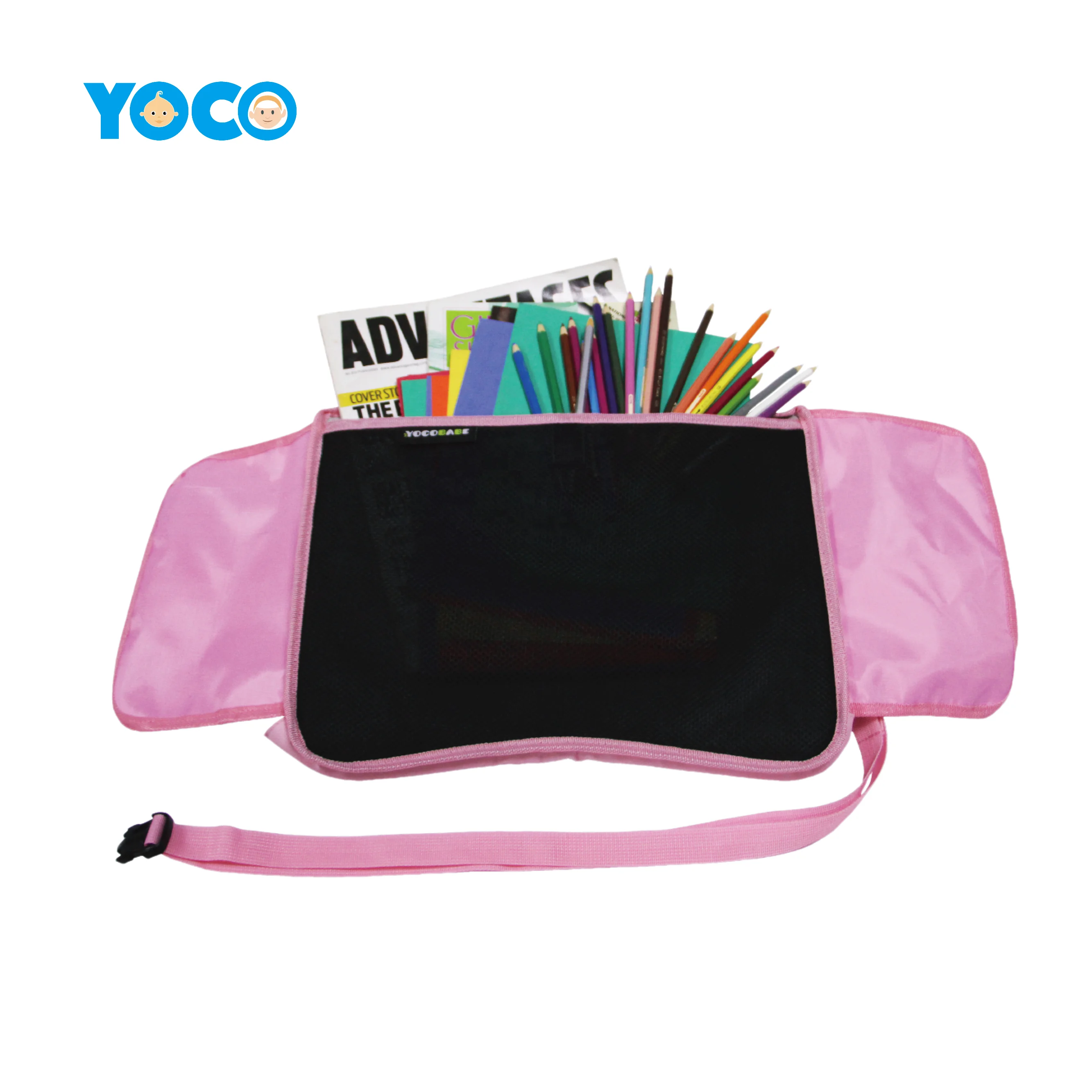 Travel Lap Activity Tray With Pockets For Kids Durable Children Car