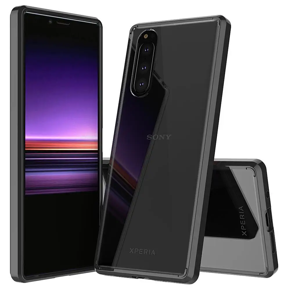

For Sony Xperia 5/ Xperia 1 Case Xperia5 Crystal Hybrid Bumper Clear Phone Case For Sony Xperia 1 II / 10 II Acrylic Cases